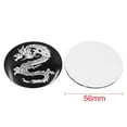 thumbnail image 2 of Unique Bargains 56mm Dia Auto Car Wheel Sticker Hub Caps Centre Cover Decor Dragon Pattern Silver Tone 4pcs, 2 of 2