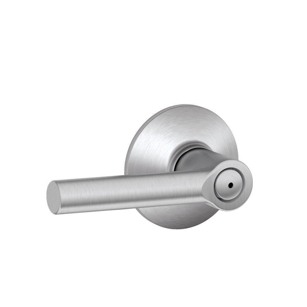 Schlage F40 BRW 626 Broadway Privacy Lever, Satin Chrome, Push button