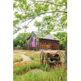 thumbnail image 2 of Wilson, Emily M. 17x24 Gold Ornate Wood Framed with Double Matting Museum Art Print Titled - Castroville-Texas-USA-Large American flag on a barn in the Texas Hill Country, 2 of 4