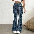 thumbnail image 4 of CHUMUD Flare Leggings for Women Bohemia Yoga Pants High Waisted Tummy Control Leggings Bootcut Casual Floral Yoga Pants, 4 of 6