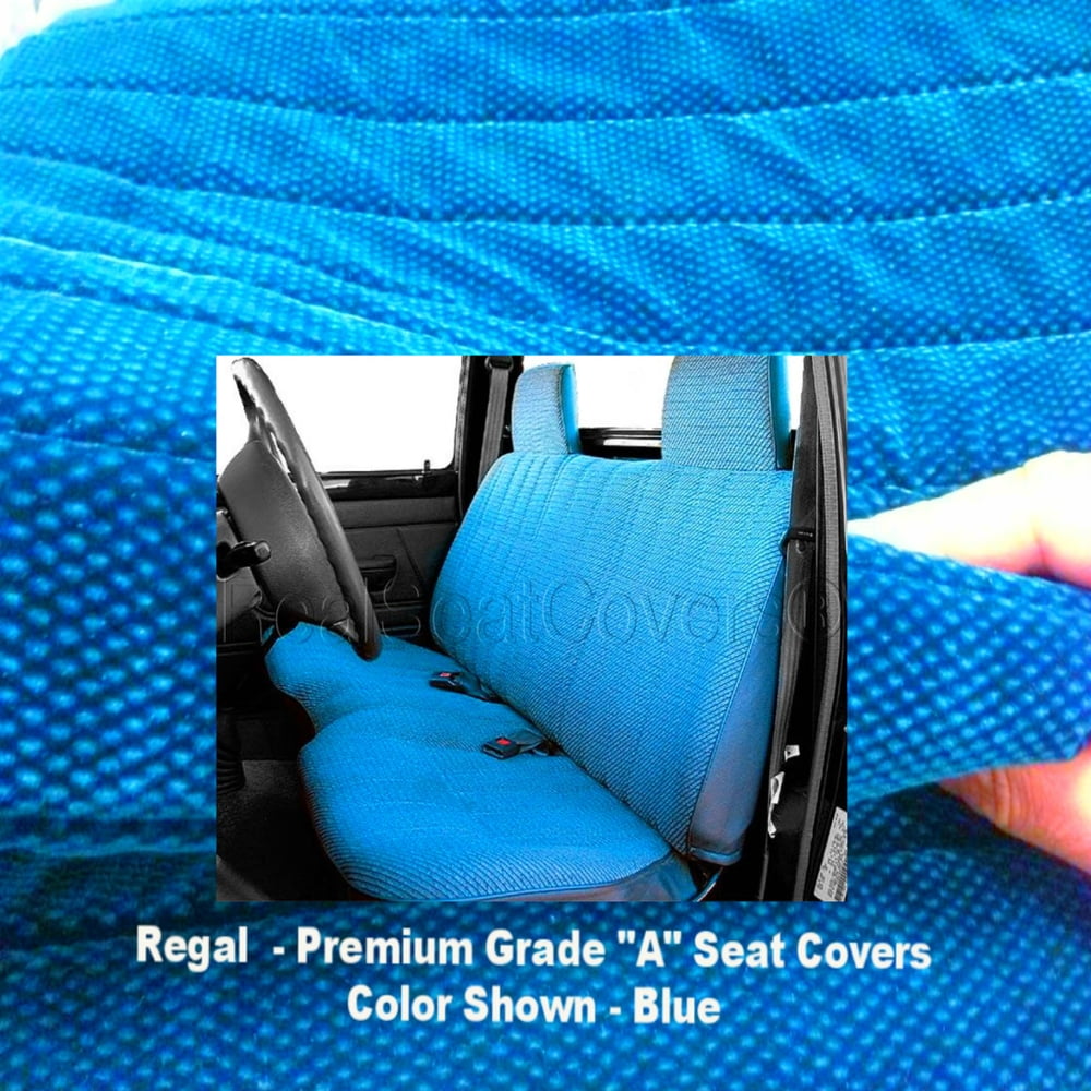 Semi-Custom Front Bench Seat Covers For 1994-2001 Dodge Ram 1500 – Molded Headrest, Polycotton, Padded – Designcovers