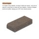 thumbnail image 4 of Miniatura Ladrillos Arcilla Unique Bargains Modelo Edificio Gris Paquete de 200, 4 of 7