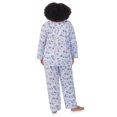 thumbnail image 6 of Aria Women's 100% Cotton 3/4 Sleeve V-Neck Top and Pant Pajama Set, 2pc Set, Sizes S-3X, 6 of 7