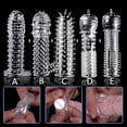 thumbnail image 2 of Extensión de condón reutilizable, funda para pene, agrandamiento masculino, retraso en el tiempo, cubierta de masajeador de clítoris con punta, condones transparentes de cristal, juguete sexual para adultos Tan Jianjun unisex, 2 of 2