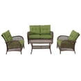 thumbnail image 1 of Hanover Kokomo 4-piece Outdoor Wicker Seating Set, 1 of 6