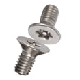 thumbnail image 4 of Tornillo De Estrella, 50 Piezas M4 Tornillo De Estrella Tornillo De Estrella De Cabeza Plana De Acero Inoxidable SS304 A2-70 Tornillos De Máquina Tornillos Tornillos De 7, 4 of 7