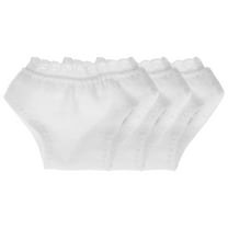 Supvox 3pcs Mini Clothes Doll Underwear Cloth White Costume for Dolls Parenting Practice