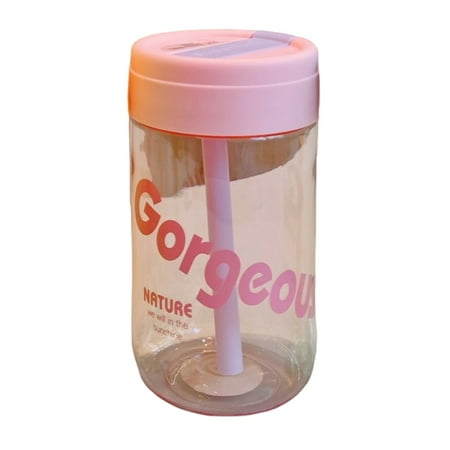 

DoubleYi Straw Water Bottle Drinking Good Sealing Simple Food Grade Water Bottle