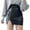 Black, variant on Sngxgn High Waist Skirt Women Mini Skirt(Black,XL)