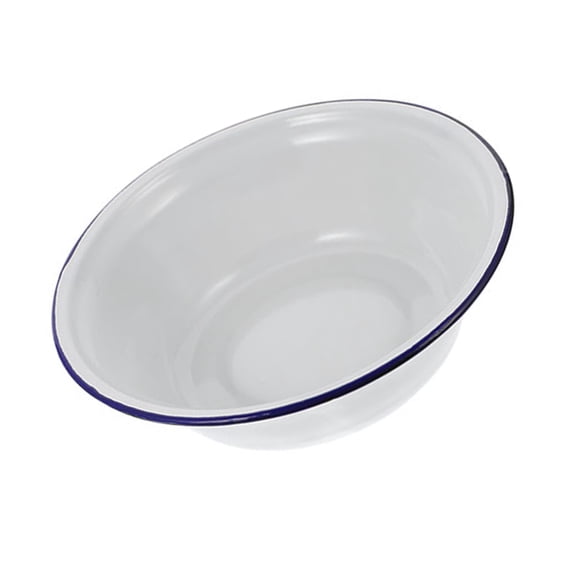 FONDOTIN Enamel Basin Bowl White 1Set 7.9x7.9x2.4in
