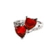 thumbnail image 2 of Anillo de boda de diamante de corazón de amor de anillo de diamante completo de plata de moda para mujer anillo de regalo 1 pieza Wmkox8yi  sjalhkljlk1628, 2 of 7