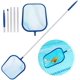 thumbnail image 1 of Skimmer de hojas para piscina, red de malla fina para piscina con poste de aluminio de 47 pulgadas y 5 secciones para limpiar piscinas, estanques de jardín, jacuzzis y spa, 1 of 1