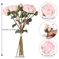 thumbnail image 3 of Flores artificiales ICBOX, 2 ramos de peonías rosas, 18 unidades, 3 of 8