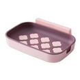 thumbnail image 2 of Summer Savings Clearance! Soap Dish for Bathroom QTOCIO Soap Box Wall Mounted Bathroom Hole Less Soap Dish Bathroom Shelf Household Soap Draining Box Wall Mounted Strong Bearing Weight, 2 of 6