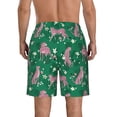 thumbnail image 3 of Naloa Tropical Leopard Men's Beach Shorts, Surfing shorts, Swim trunks, Quick Dry Swim Trunks for Surfing Beach Fun - 3X-Large, 3 of 9