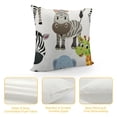 thumbnail image 4 of Throw Pillow Cover Baby Animal Jungle Safari Koala Zebra Cute Cartoon Giraffe  Pillowcase Home Decorative Square Pillow Case Cushion Cover, 4 of 5