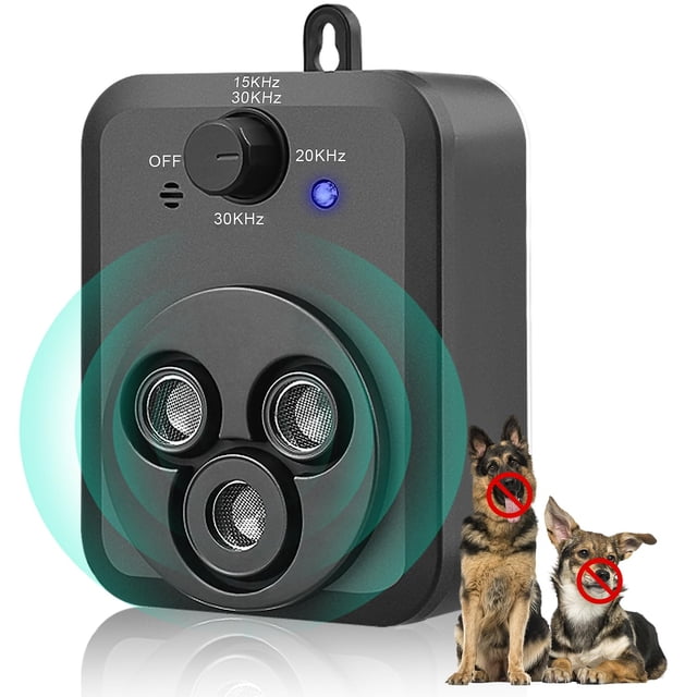 Ultimate Ultrasonic Bark Control Device for Dogs - Auto Sensor Modes | Weatherproof Anti-Bark Deterrent | Handheld Remote Training Tool | Stop Excessive Barking Humanely - Black