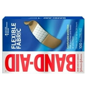 Band-Aid Adhesive Bandages, Flexible Fabric, All One Size 1 X 3 , 100 Count Pack of 2