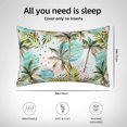 thumbnail image 6 of Disketp Watercolor Palm Tree Satin Pillowcase For Hair And Skin - Satin Pillow Cases Standard Size 20x30 Inches With Zipper,Gifts For Women Men, 6 of 8