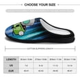 thumbnail image 2 of Invader Zim Gir Fuzzy Cotton Slippers For Mens Winter Cotton Lightweight Anti-slip Rubber Sole Slippers House Open Back Slippers Closed Toe Slippers, 2 of 9