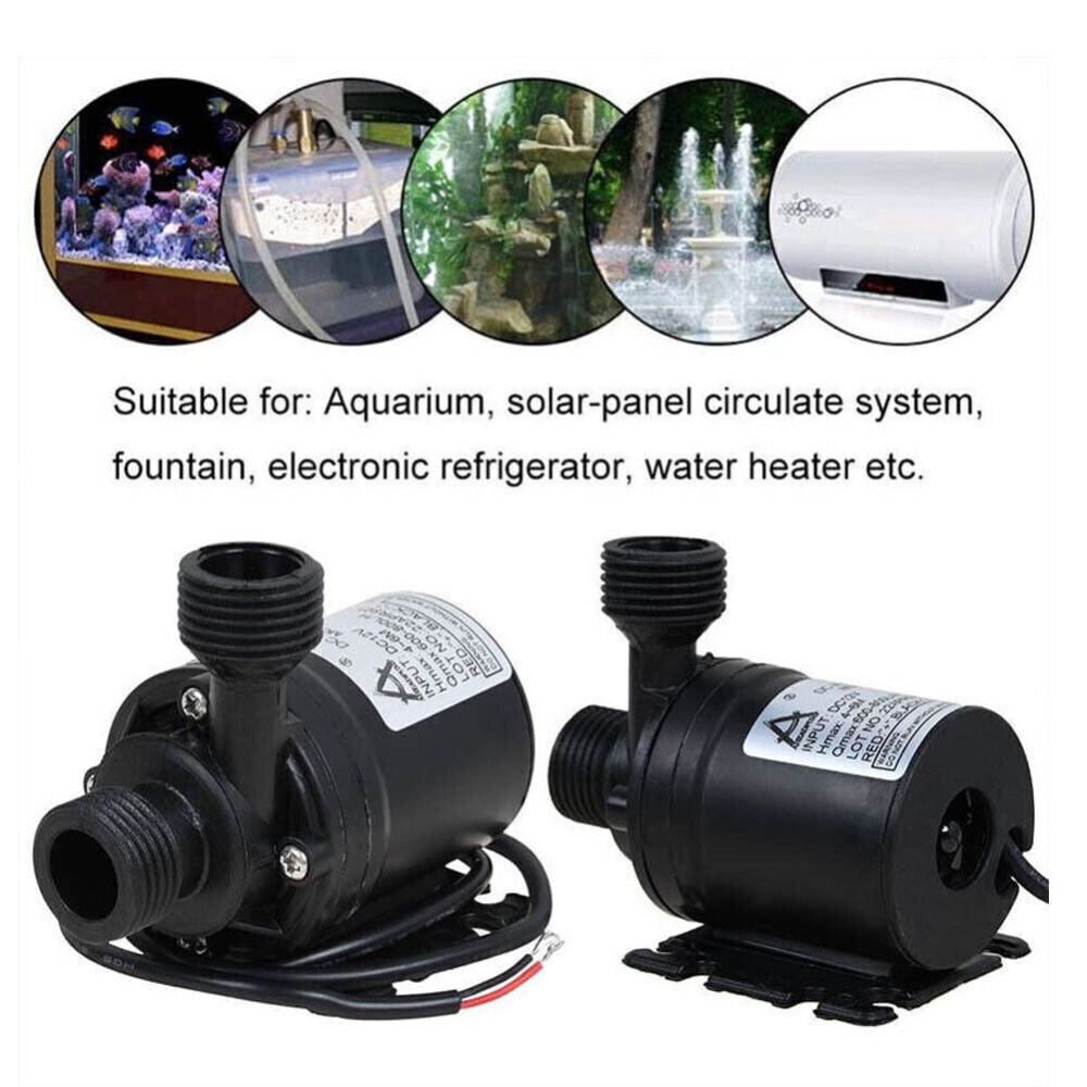 12V High Pressure 800L/H Brushless Submersible Water Pump Automatic Self-priming