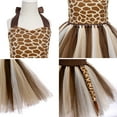 thumbnail image 5 of Kids Girl Giraffe Dress Toddler Halloween Cosplay Jungle Safari Animal Role Play Puffy Tutu Dress Ear Headband Tail Birthday Party Carnival Fancy Dress Up Performance Holiday Clothes 2 Years Giraffe, 5 of 8