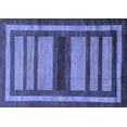 thumbnail image 1 of Ahgly Company Indoor Rectangle Abstract Blue Modern Area Rugs, 6' x 9', 1 of 4