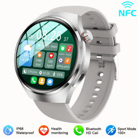 2023 New Smart Watches Men GT4 Pro 360*360 HD Screen Heart Rate Bluetooth Call IP68 Waterproof NFC SmartWatch for Huawei Xiaomi