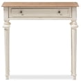 thumbnail image 3 of Baxton Studio French Oak and Distressed White Wash Console Table, 3 of 9