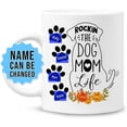 thumbnail image 3 of Personalized Mug Rocking The Dog Mom Life Mugs for Dog Lovers Mother's Day Thanksgiving Birthday Christmas Best Gifts For Fur Mama from Daughter Son Custom Coffee Mug 11Oz 15Oz (1 Dog), 3 of 7