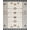 Gray, Pattern 13, variant on ODIKA 8'x10' Washable Area Rug Round Southwestern Cow Spotted Decorative Border Abstract Inspired for King Size Bedroom Under Bed, Master Suite, Non-Shedding, Easy Care