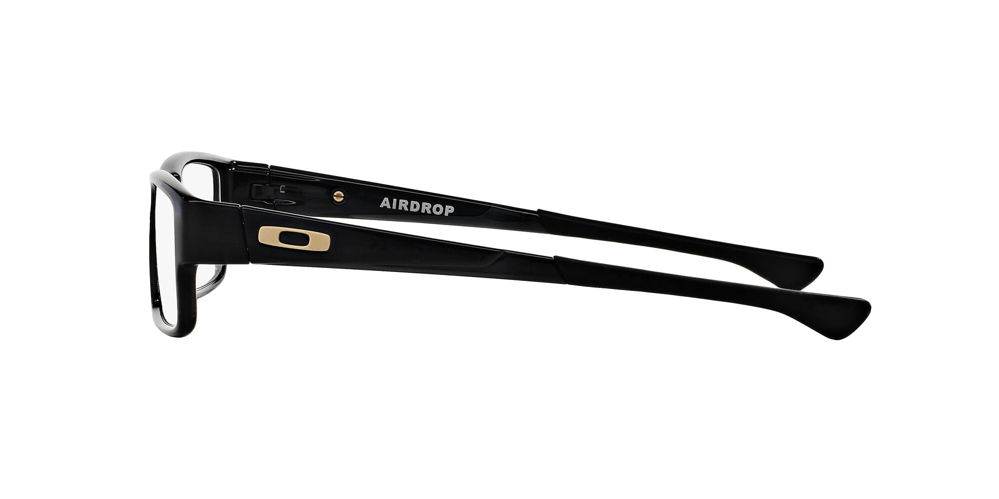 Oakley Airdrop Optical Glasses, Rectangular Eyeglasses with Demo Lenses, Size 57, Black Ink