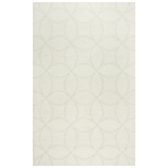 Rizzy Rugs Harmony Area Rug HMY976 Ivory Rings Looped, 5' x 7' 6", Ivory