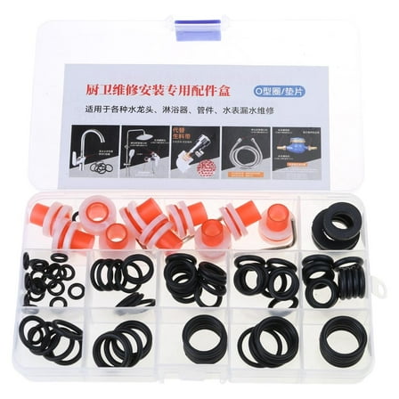Yammee Faucet and Plumbing Rubber Washers Assortment Set Rubber Gasket Sealing Rings