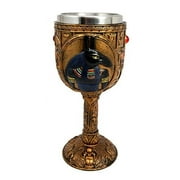 Atlantic Collectibles Ancient Egyptian God Of Chaos And Desert Seth 6oz Resin Wine Goblet Chalice With Stainless Steel Liner