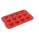 thumbnail image 2 of Molde de corazón de silicona para hielo, molde flexible para bebidas, cócteles, whisky, chocolate, apto para alimentos, reutilizable, apilable, capacidad para 12 cubos, verde y rojo., 2 of 6