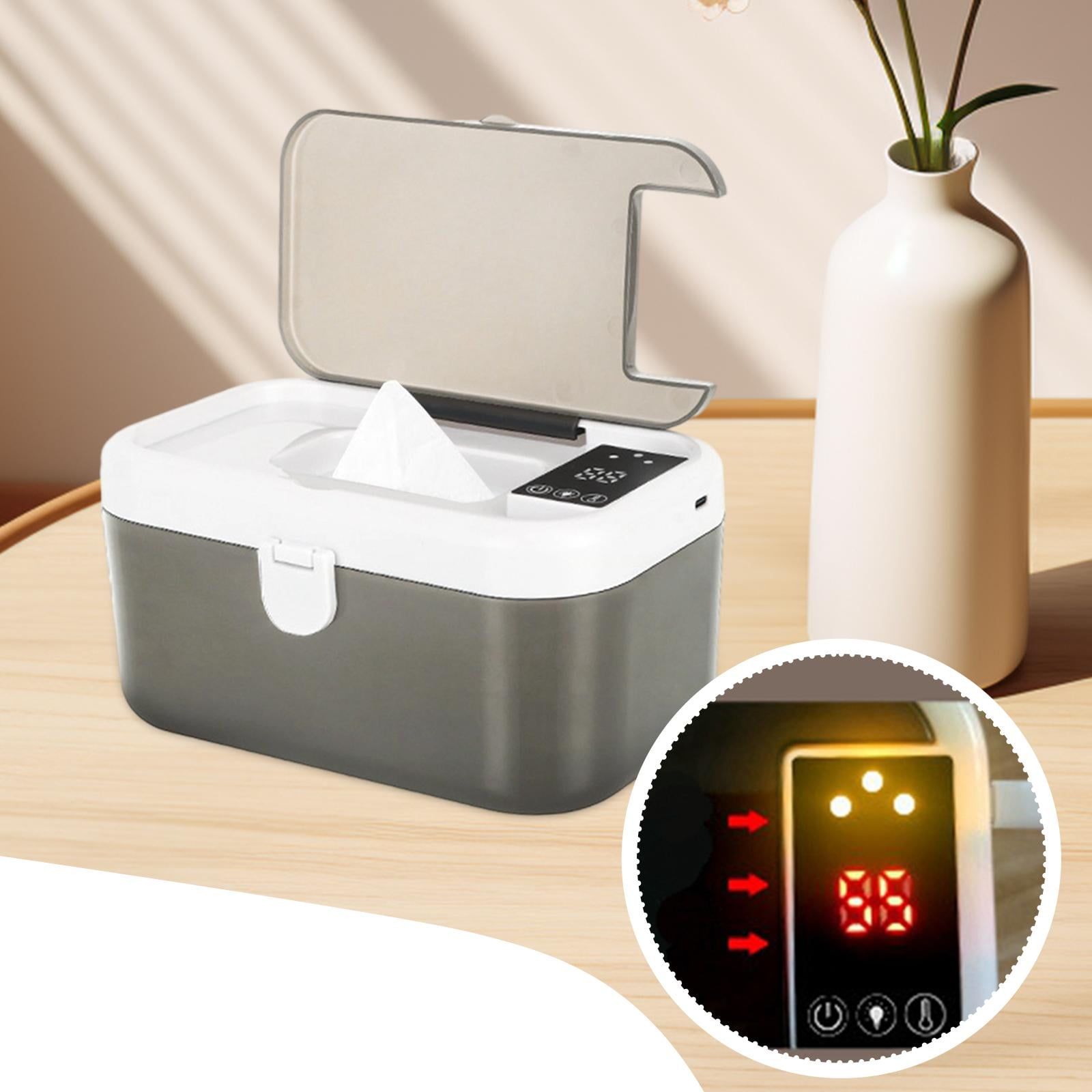 Baby Wipe Warmer Wipes Heater Wet Wipe Machine with a Built-in Night Light for Easy Nighttime Diaper Changes