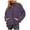 Purple, variant on UJNDER Women's Lightweight Oversized Long Sleeve Packable Jacket Warm Short Winter Jackets for Women Blue M