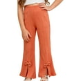 thumbnail image 3 of Girls Jogger Pants Trousers Orange Pants Kids 3-4 Years Girls Pants, 3 of 4