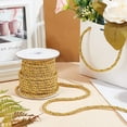 thumbnail image 7 of DIY 5mm Gold Cord Rope 15 Yards Metallic Twine Cord 3-Ply Polyester Shiny Cord Thread Decorative Rope for Home Décor Upholstery Curtain Tieback Graduation Honor Cord Wrapping DIY, 7 of 7