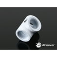 thumbnail image 3 of Bitspower T-Block Fitting with Triple G1/4" Female, Deluxe White, 3 of 4