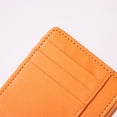 thumbnail image 2 of Bolsa Monedero de cuero retro para mujer y hombre, con cremallera, diseño de litchi, tarjetero (naranja) Likrtyny Para Estrenar, 2 of 9