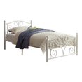 thumbnail image 2 of Topline Home Furnishings White Twin Metal Bed, 2 of 6
