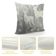 thumbnail image 4 of QZHH  Throw Pillow Covers, Pillowcase Decor for Couch Sofa Bedroom Car Living Room,Beautiful Christmas Gorgeous Deers and Snowflake, 4 of 5