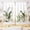 Leaf Tropical, variant on Tropical Leaves Green Plant Small Kitchen Curtains Summer Window Treatment Botanical Banana Leaf Cafe Short Window Curtains for Bathroom Dining Room Tier Treatment Drapes 28x40 inch