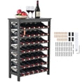 thumbnail image 5 of 42 Bottle Modular Wine Rack 7 Tier Solid Bamboo Wood Storage with Table Top Freestanding Floor Holder Display Shelf Wobble Free for Kitchen Bar Cellar, 5 of 9