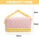 thumbnail image 2 of Hukapapa Bolsa de cosméticos de algodón, bolsa de almacenamiento de gran capacidad y alto valor, bolso de lavado portátil grueso, color rosa, 2 of 5