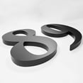 thumbnail image 4 of Mosiee 8 Inch Modern Floating House Numbers Large Black Shadow Design Suitable For Outdoor Use Complete With Nails, 4 of 9