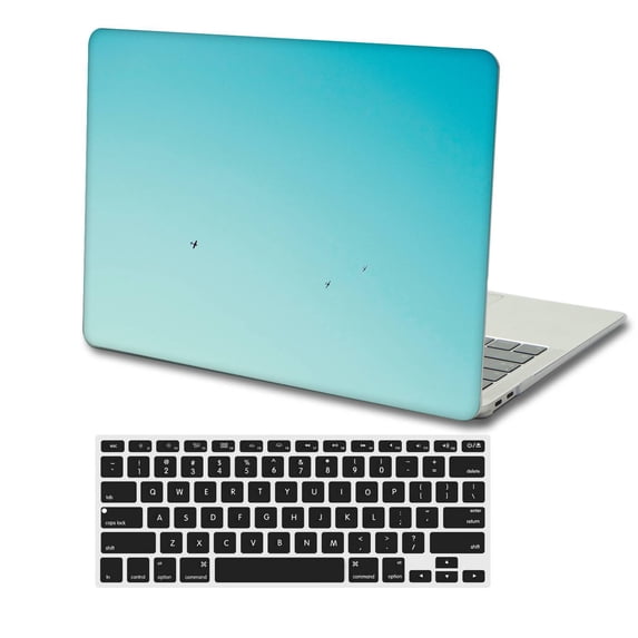KSK KAISHEK Hard Shell Cover Compatible MacBook Air 13.6 Inch m2 with Retina Display Touch ID Type C + Black Keyboard Cover Model: A2681 (Blue series A 0263)