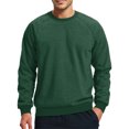thumbnail image 2 of Mens Crew Neck Sweatshirt Basic Winter Fleece Pullover Warm Cozy Casual Sweat Shirts for Work and Outdoor Wear 2026 Dark Green M, 2 of 6